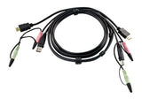 Aten USB2.0 HDMI KVM Cable, 6" - 2L7D02UH
