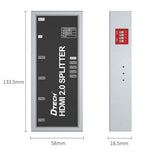 Dtech Splitter, HDMI, 4 Port, 4K @60HZ - 7214