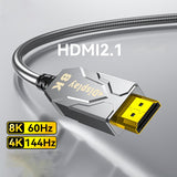 Dtech Armoured Fibre Cable, 20.0m, HDMI, V2.0, 8K resolution  - HF8020K