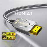 Dtech Armoured Fibre Cable, 40.0m, HDMI, V2.0, 8K resolution - HF8040K