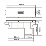 Vision Cable Termination System V3, USB A Module - 3446580