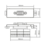 Vision Cable Termination System V3,VGA Female Module - 3446584