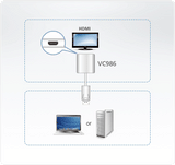 Aten 4K DisplayPort to HDMI Active Adapter - VC986