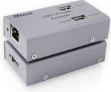 Dtech Extender, USB, 2.0, Transmitter and Receiver, 50m - 7014A